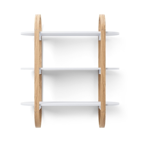 UMBRA półka ścienna BELLWOOD biało naturalna - Umbra